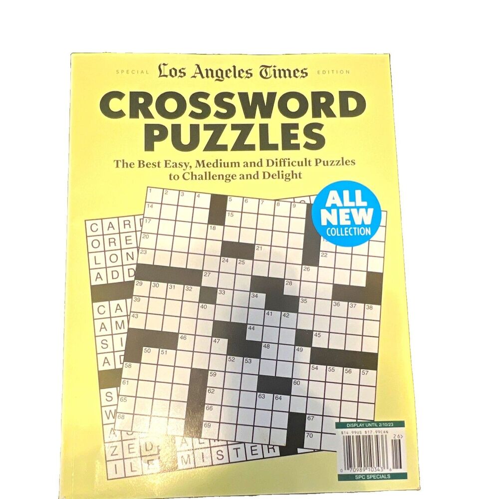 Los Angeles Times Special Edition Crossword Puzzles Paperback Activity Book